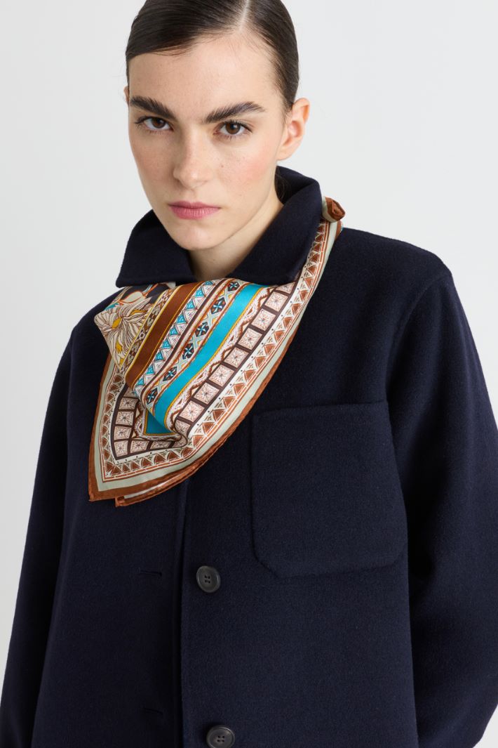 Silk scarf - LIGHT BLUE - Intrend - 2