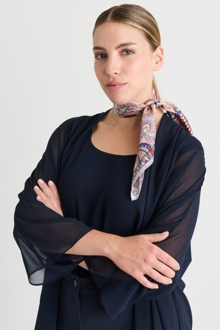 Silk scarf - PINK - Intrend - 2