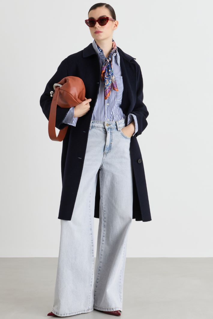 Silk scarf - BLUE - Intrend - 2