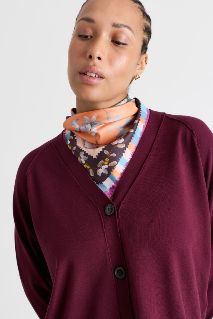 Silk foulard - PINK - Intrend - 2