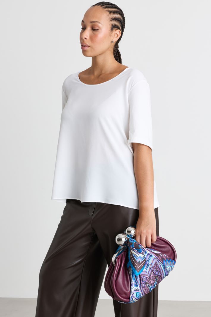 Silk scarf - VIOLET - Intrend - 2