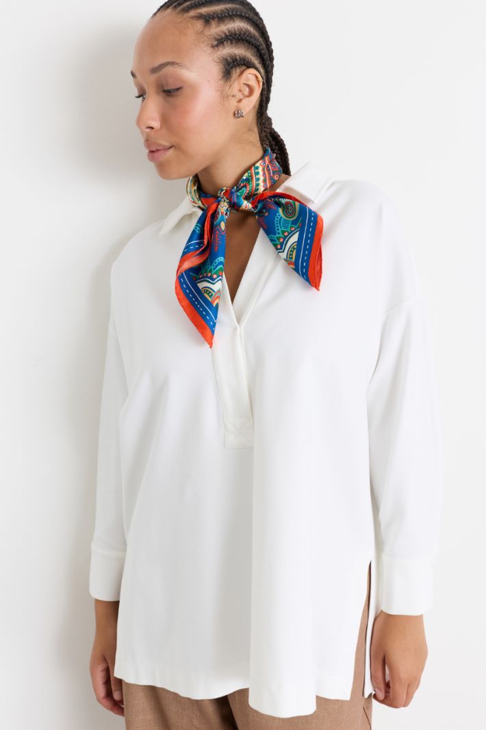 Silk scarf - ORANGE - Intrend - 2