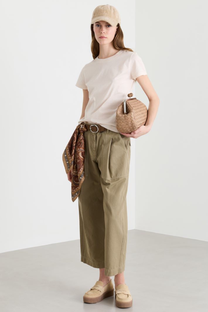 Twill scarf - BROWN - Intrend - 2