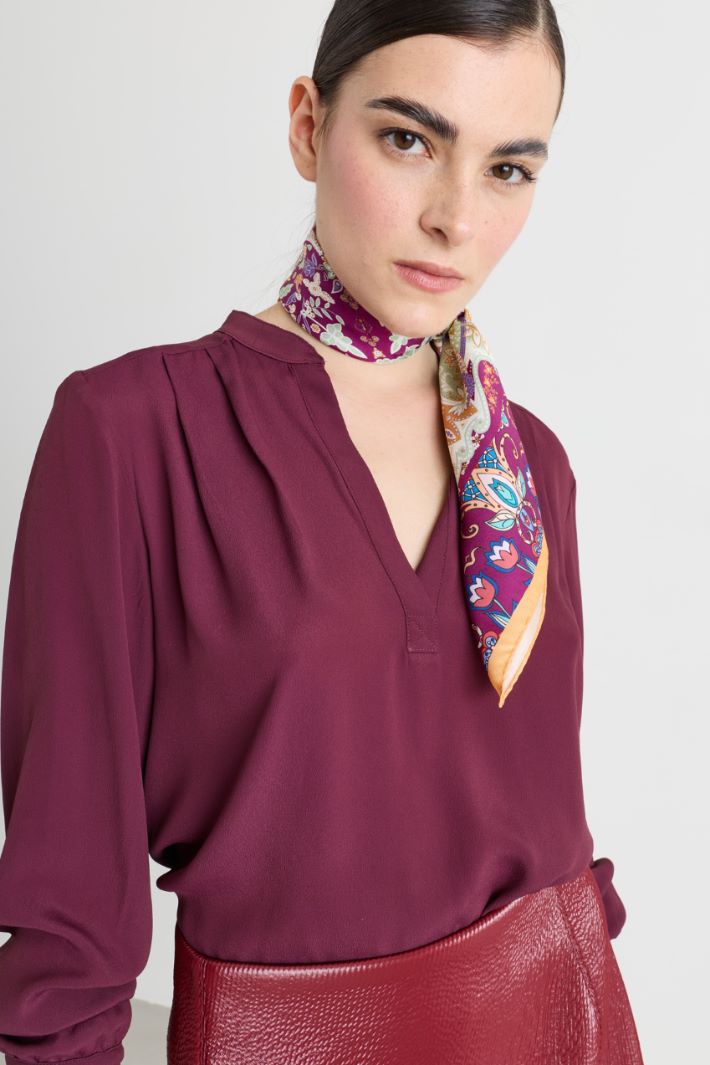 Printed scarf - BORDEAUX - Intrend