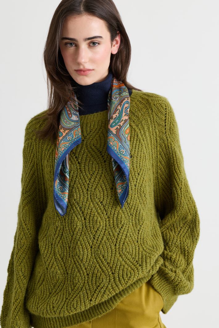 Twill Scarf - BLUE - Intrend - 2