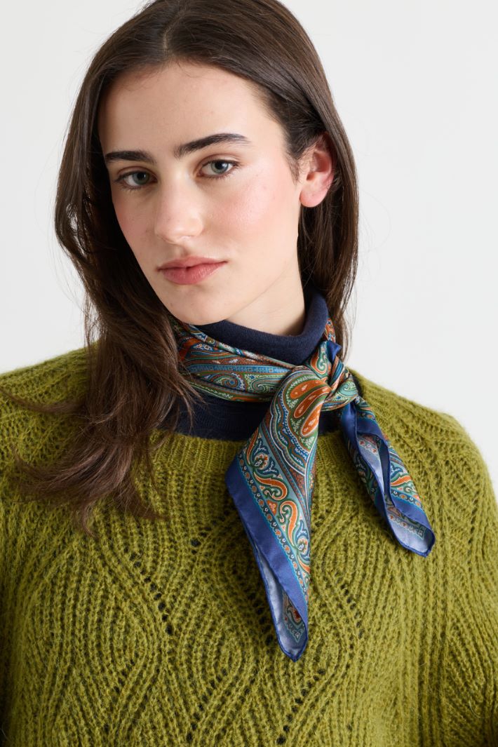 Twill Scarf - BLUE - Intrend