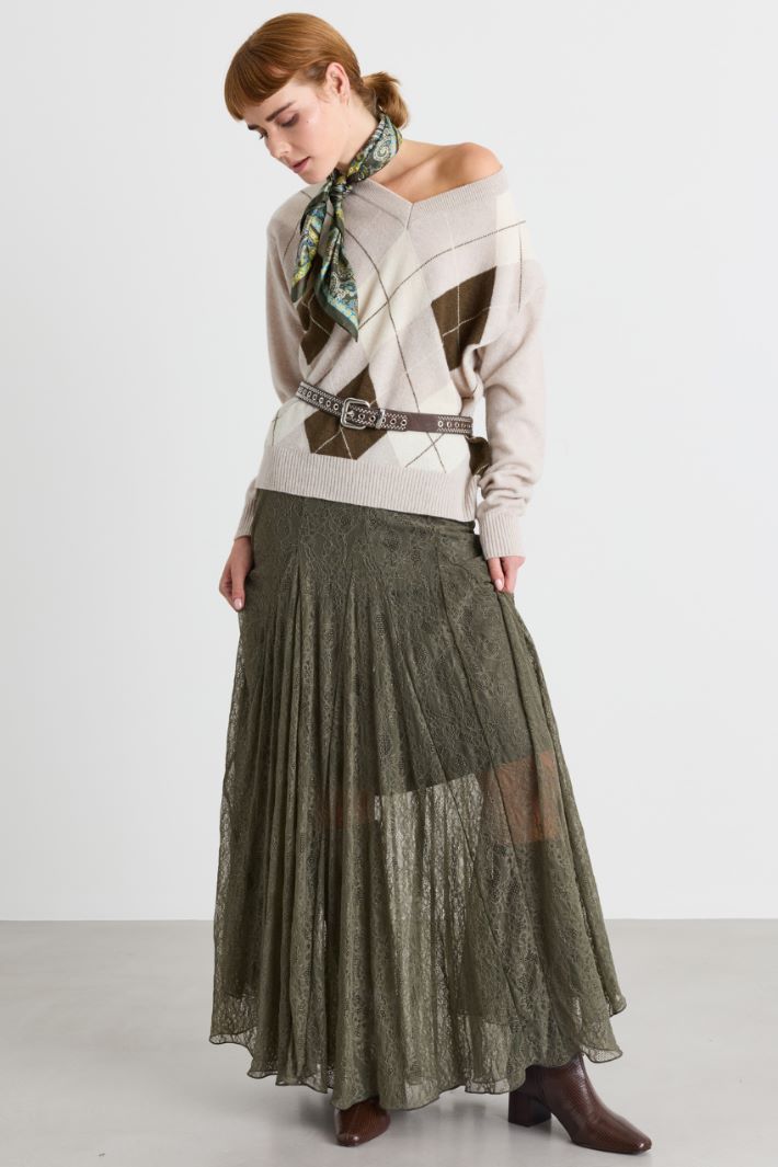 Foulard in seta - VERDE - Intrend - 2