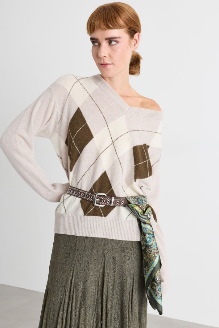 Foulard in seta - VERDE - Intrend