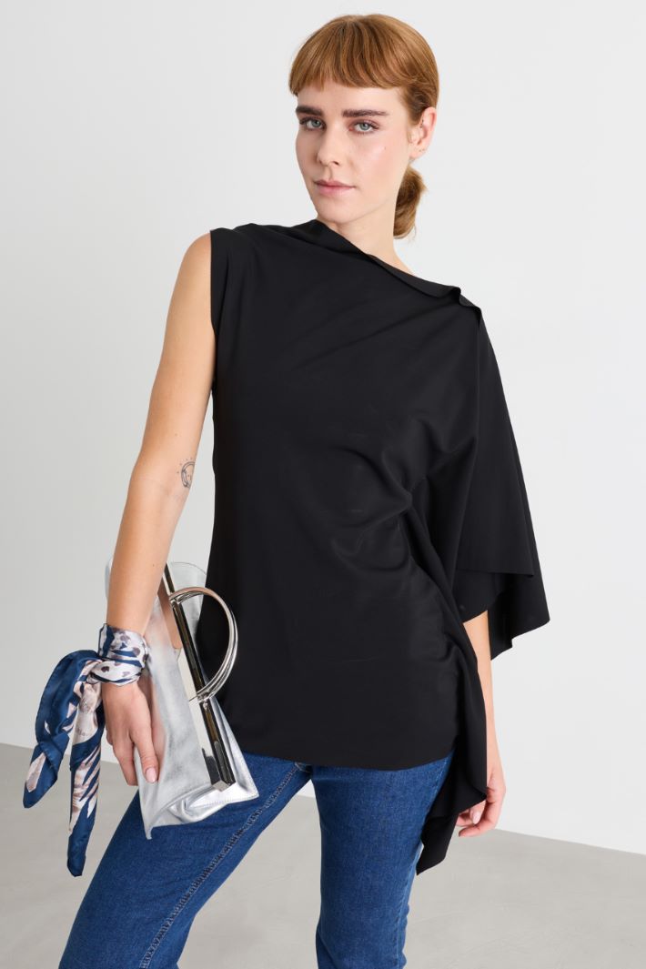Foulard in seta - BLU - Intrend