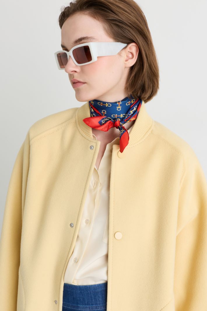 Foulard in seta - BLU - Intrend - 2