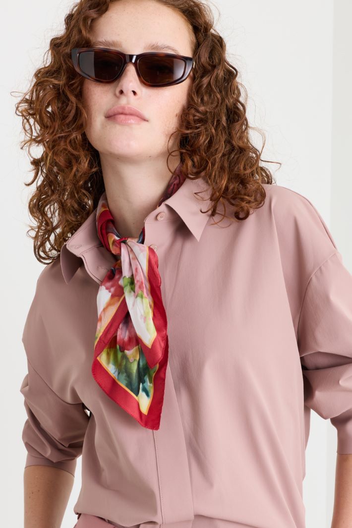 Foulard in seta - ROSSO - Intrend - 2