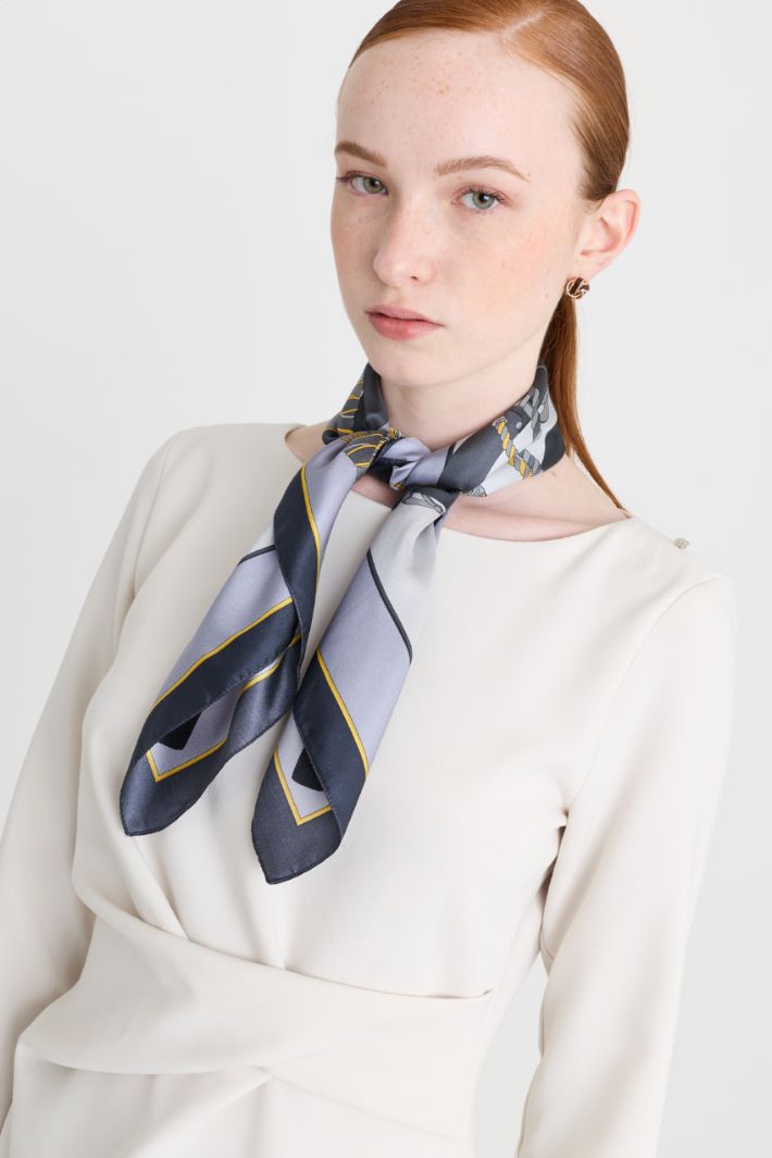 Foulard in seta - GRIGIO - Intrend - 2