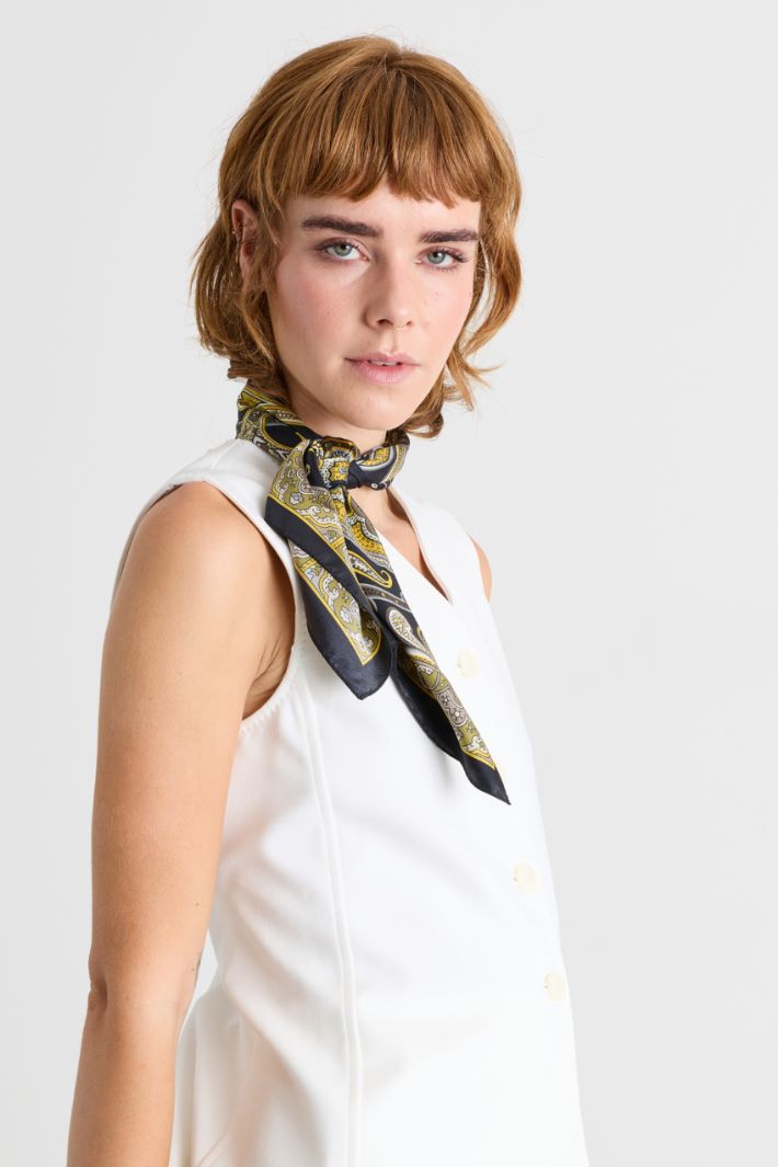 Foulard in seta - GIALLO - Intrend - 2