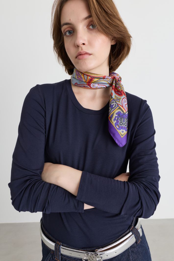Foulard in seta - VIOLA - Intrend - 2