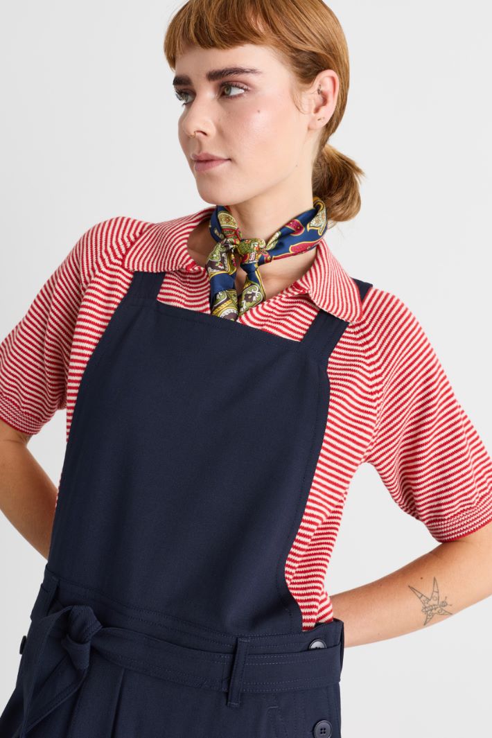 Foulard in seta - BLU - Intrend - 2