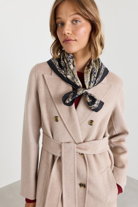 Bedruckter Foulard aus reiner Seide - Intrend