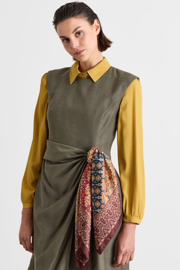 Foulard in seta - MARRONE - Intrend - 2