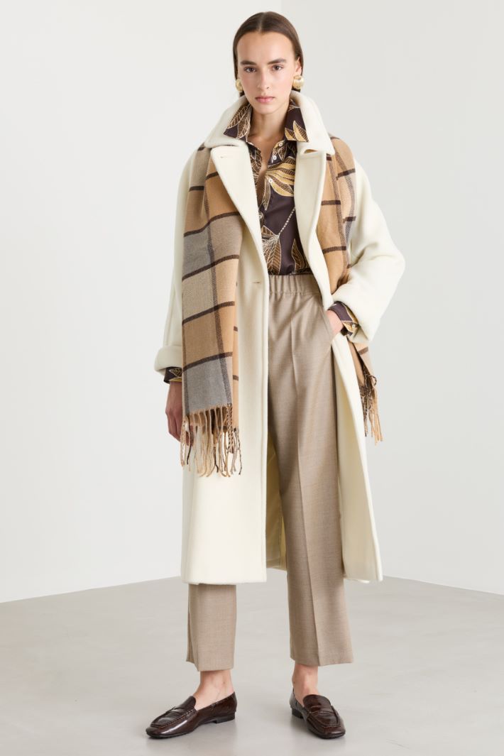Checked Scarf - CAMEL - Intrend - 2