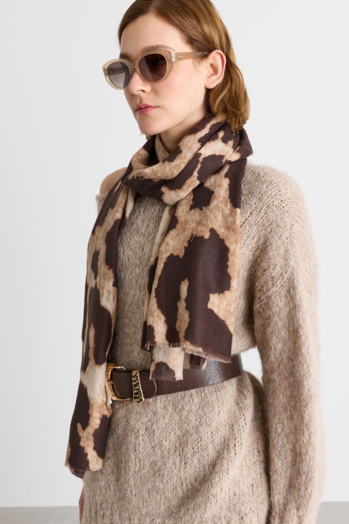 Lightweight stole - BROWN CAMEL - Intrend - 2