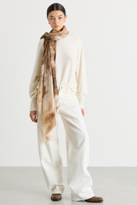 Foil-detail stole - Intrend