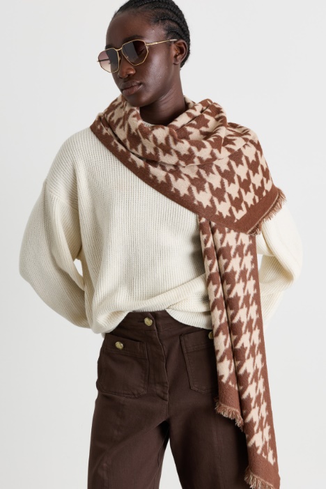 Houndstooth scarf - Intrend