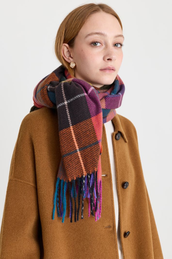 Multicoloured scarf - PINK - Intrend - 2