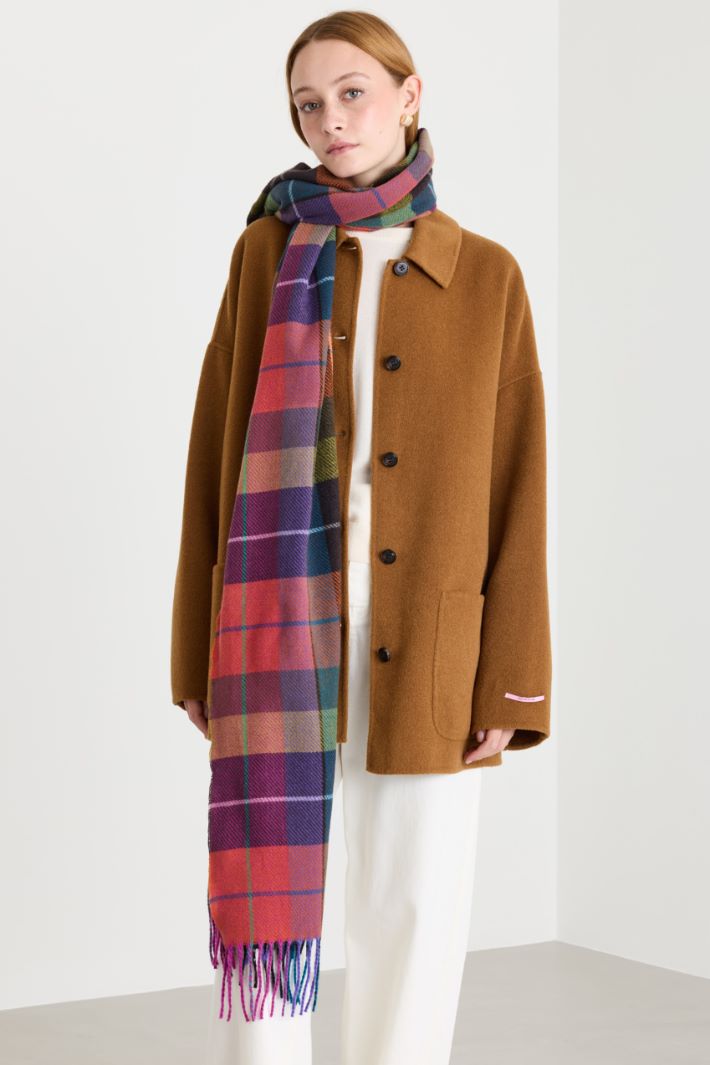 Multicoloured scarf - PINK - Intrend