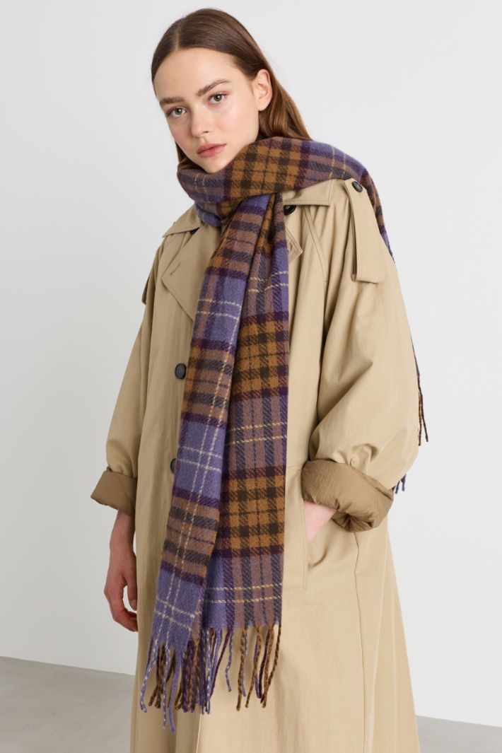 Multicolour scarf - VIOLET - Intrend - 2