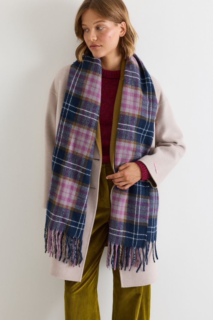 Multicolour scarf - FUCHSIA - Intrend - 2