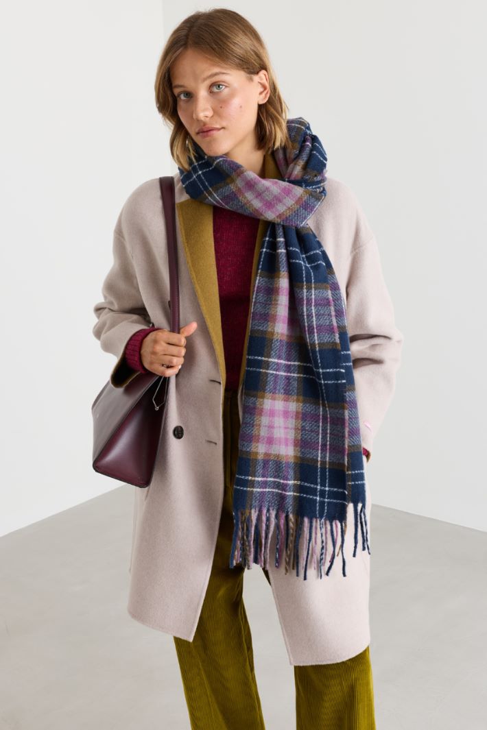 Multicolour scarf - FUCHSIA - Intrend