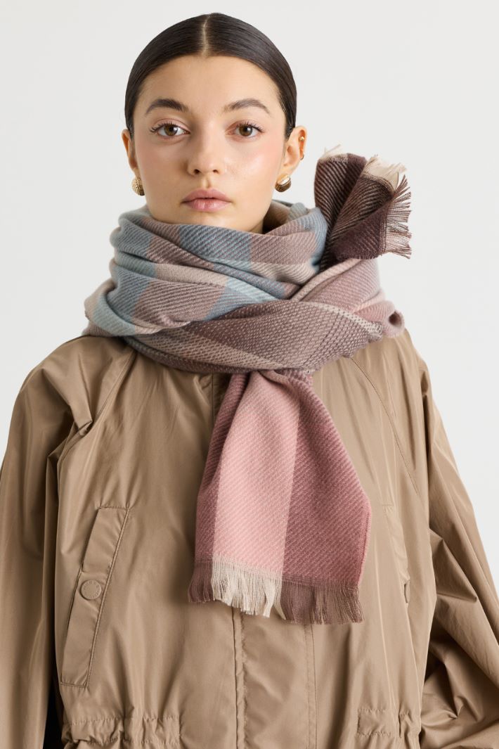Sciarpa check - ROSA AZZURRO - Intrend - 2