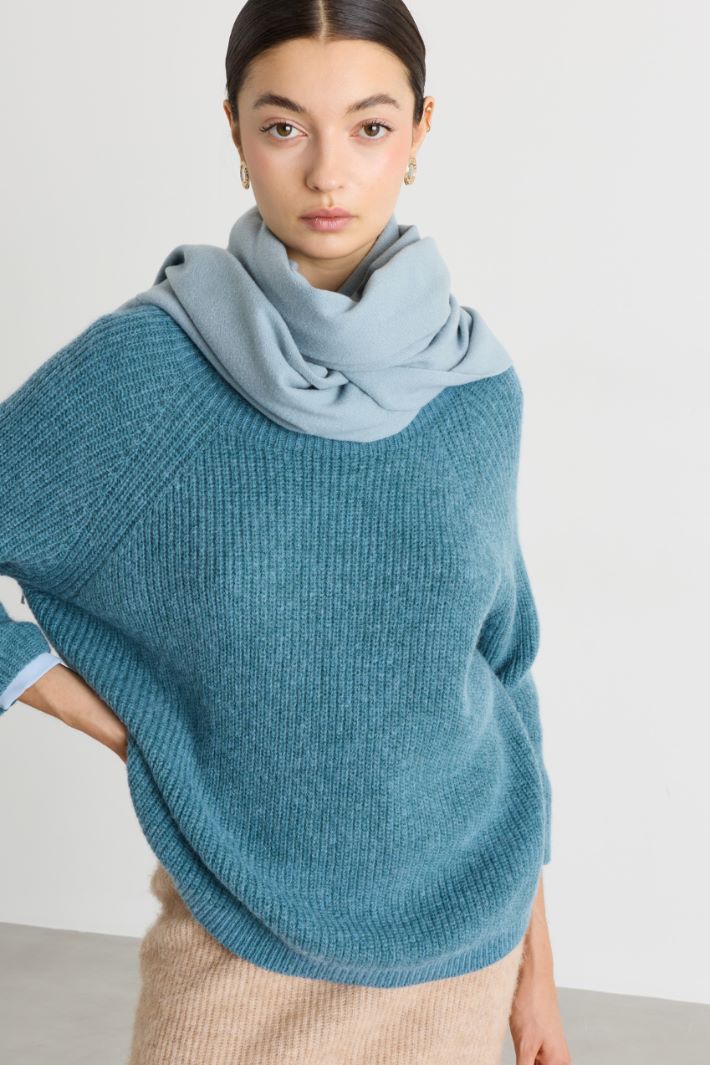 Soft scarf - LIGHT BLUE - Intrend - 2