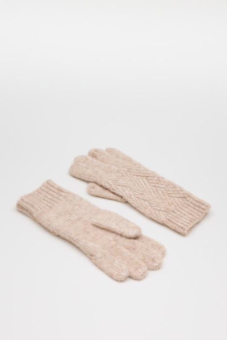 Chevron-knit gloves - Intrend