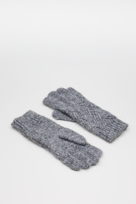 Chevron-knit gloves - Intrend
