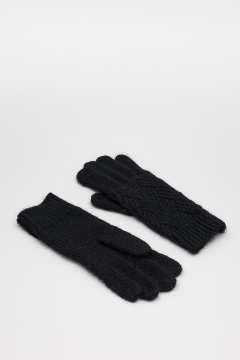 Chevron-knit gloves - Intrend