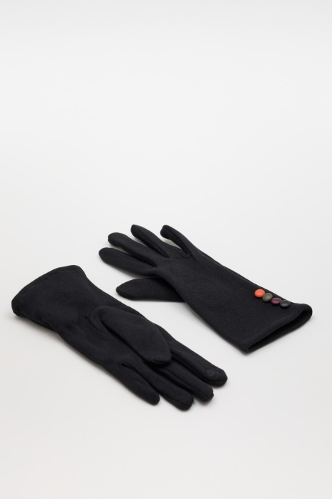 Guantes con botones en contraste - Intrend