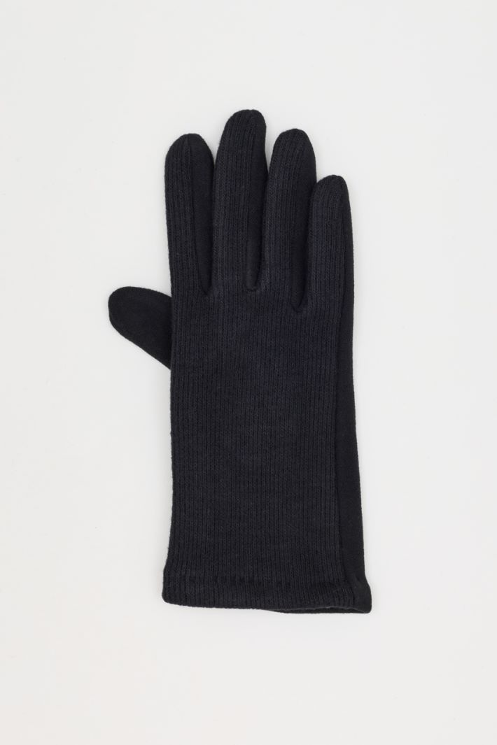 Guantes de punto - NEGRO - Intrend - 2