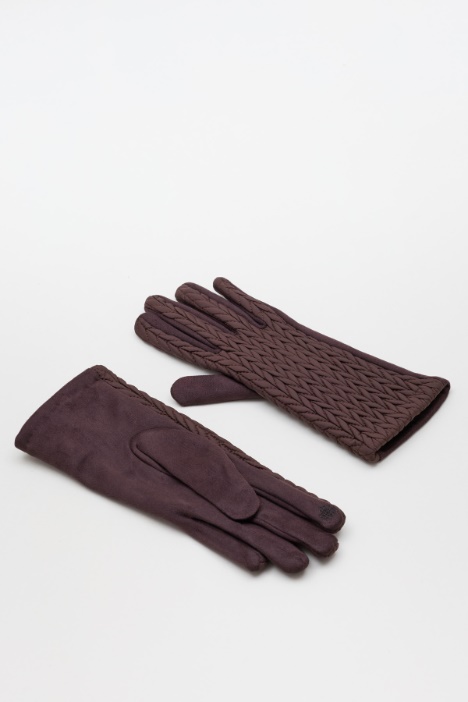 Cable-knit gloves - Intrend
