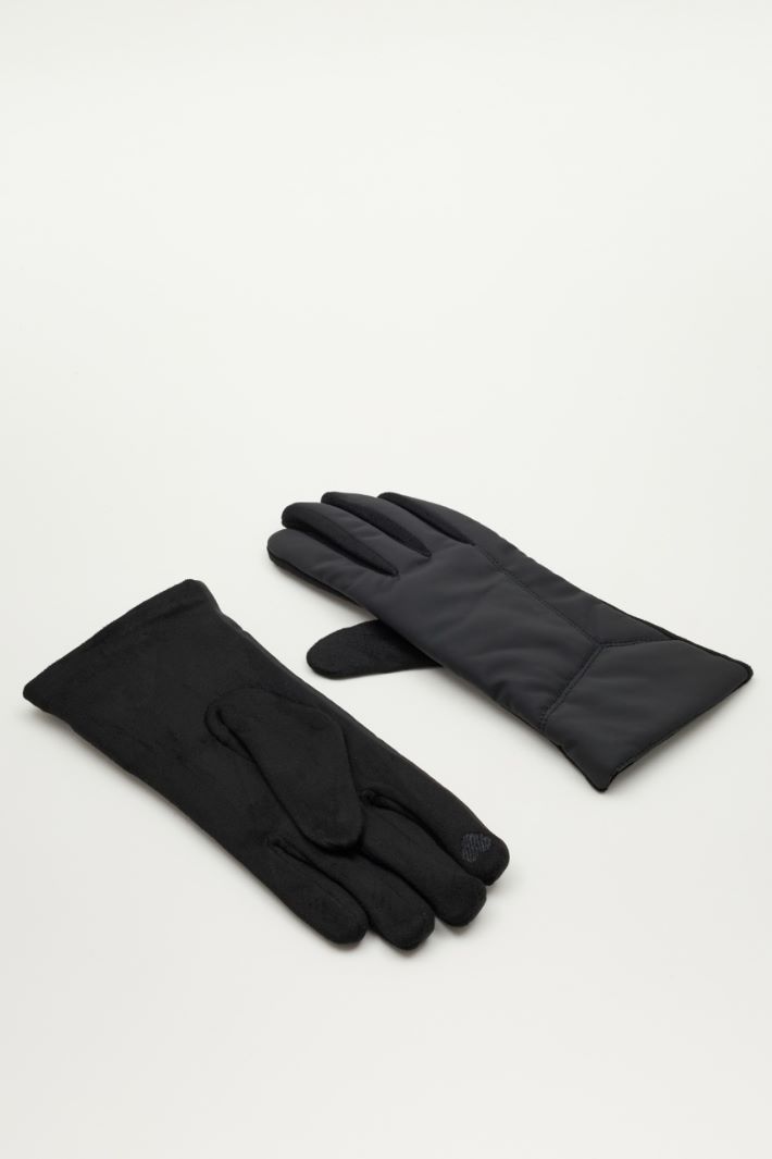 Guanti in tessuto tecnico - NERO - Intrend