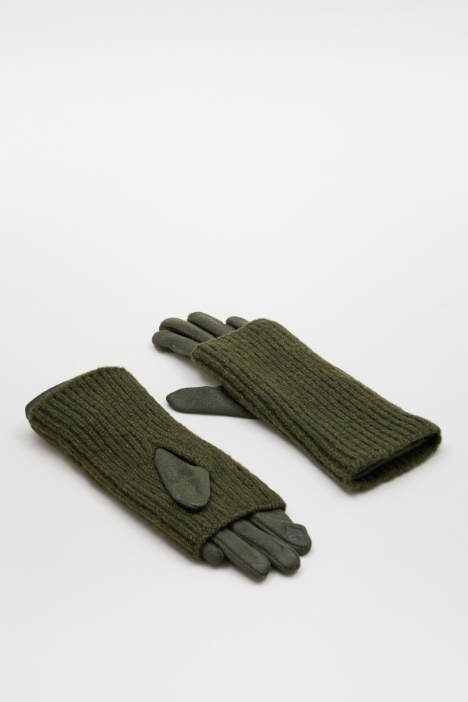 Guantes con puños de punto acanalado - Intrend