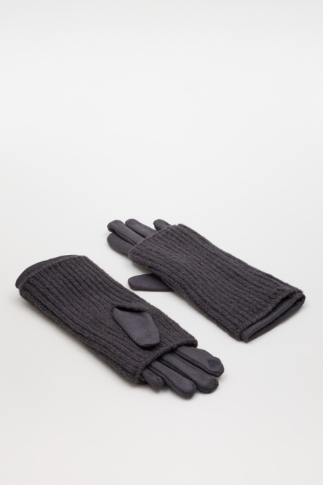 Guantes con puños de punto acanalado - Intrend