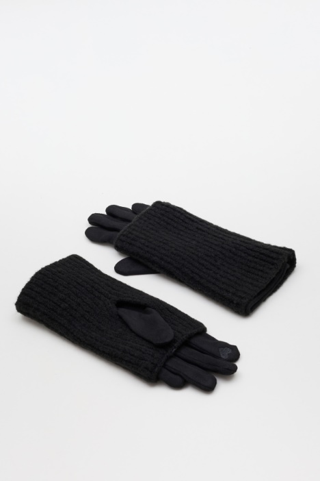 Gloves with Ribbed Cuffs - Intrend