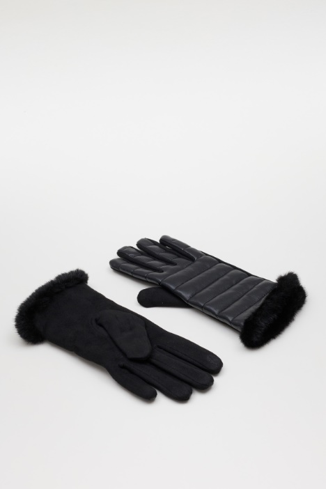 Guanti trapuntati con inserto - Intrend