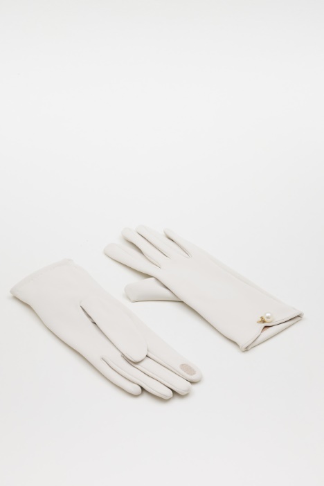 Guanti touch screen con perlina - Intrend