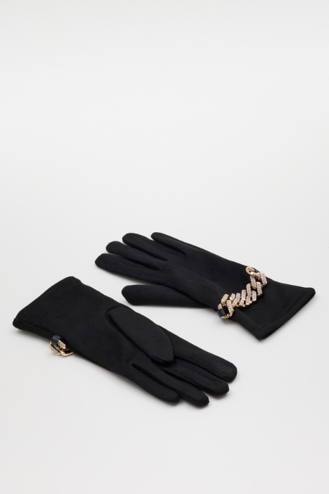 Gants ornés d'un bijou - Intrend