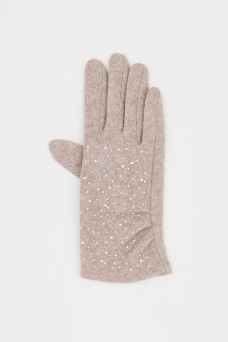 Guanti con strass