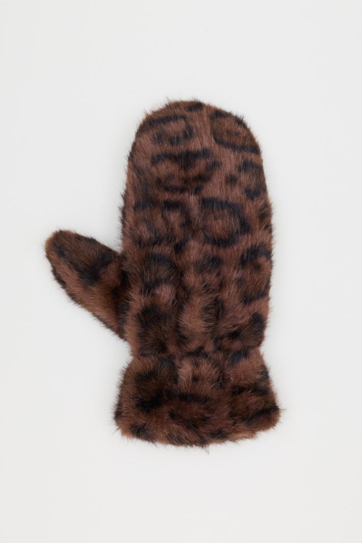 Animal print mittens - ANIMAL - Intrend - 2
