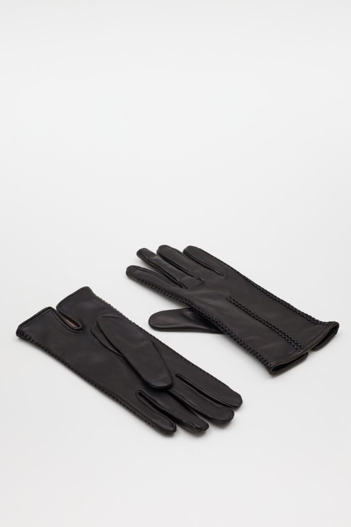 Guanti in pelle - NERO - Intrend