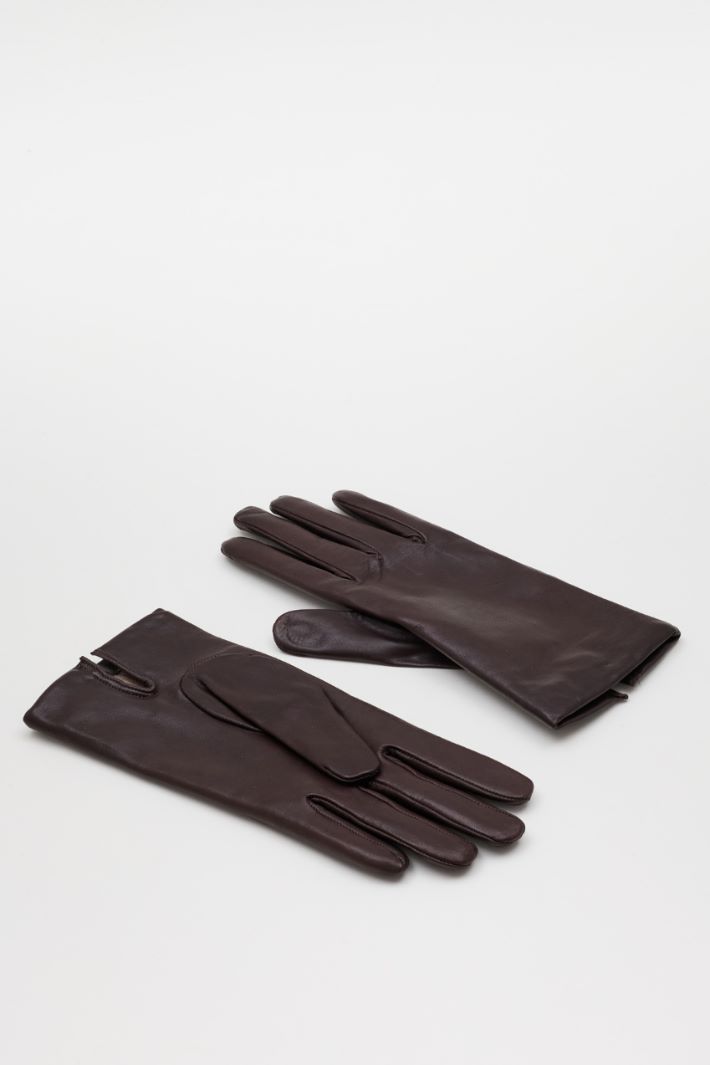 Guanti in pelle - MARRONE - Intrend