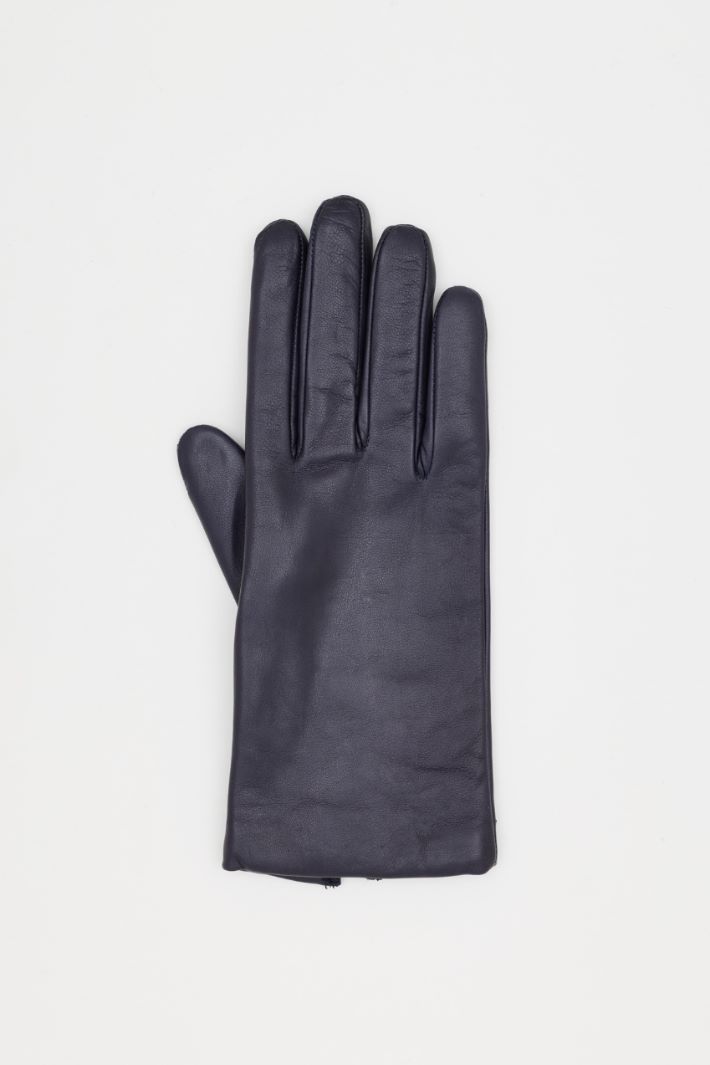 Guanti in pelle - BLU - Intrend - 2